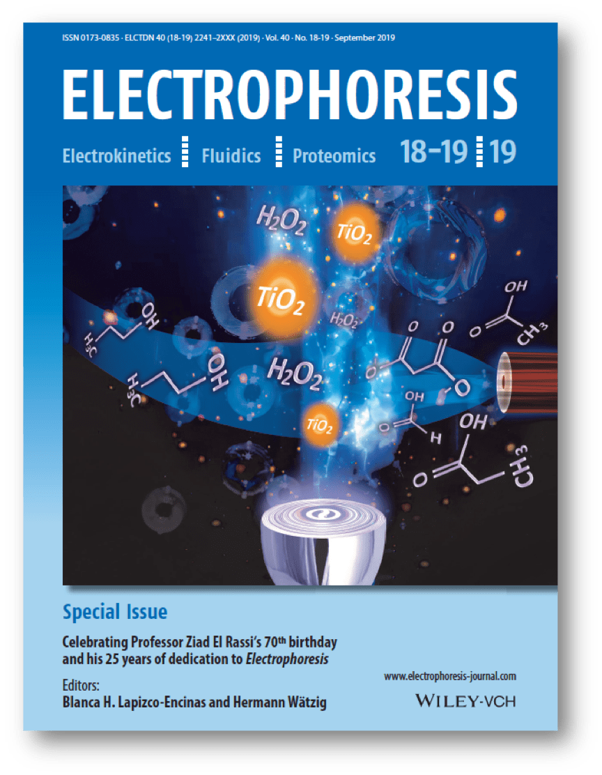 Journal Cover for the journal Electrophioresis
