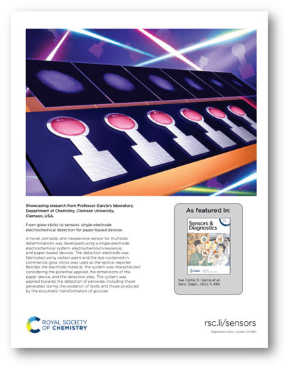 Cover image for a paper in Sensors and Diagnostics